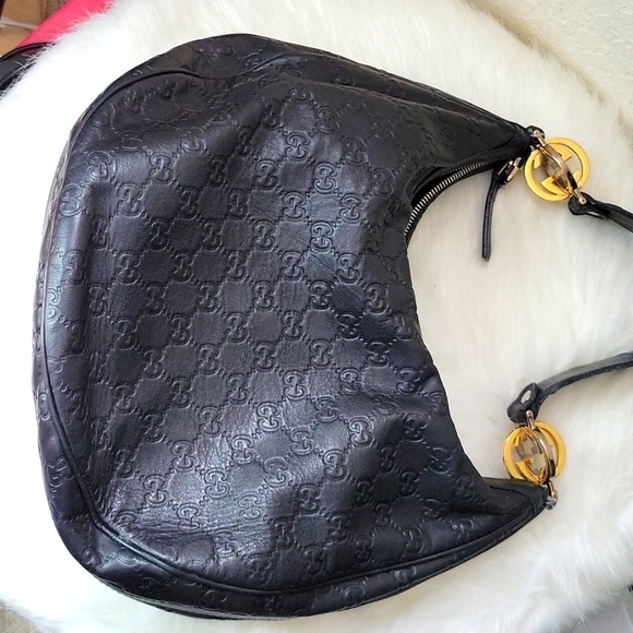 Authentic Gucci Double G handbag. Embossed leather - Picture 1 of 7